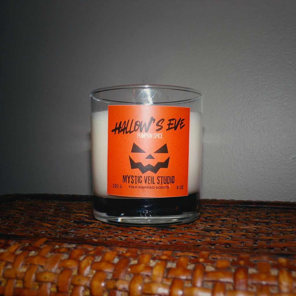 Hallow’s Eve | Pumpkin Spice Scented Soy Candle | Halloween Fragrance | Fall Collection