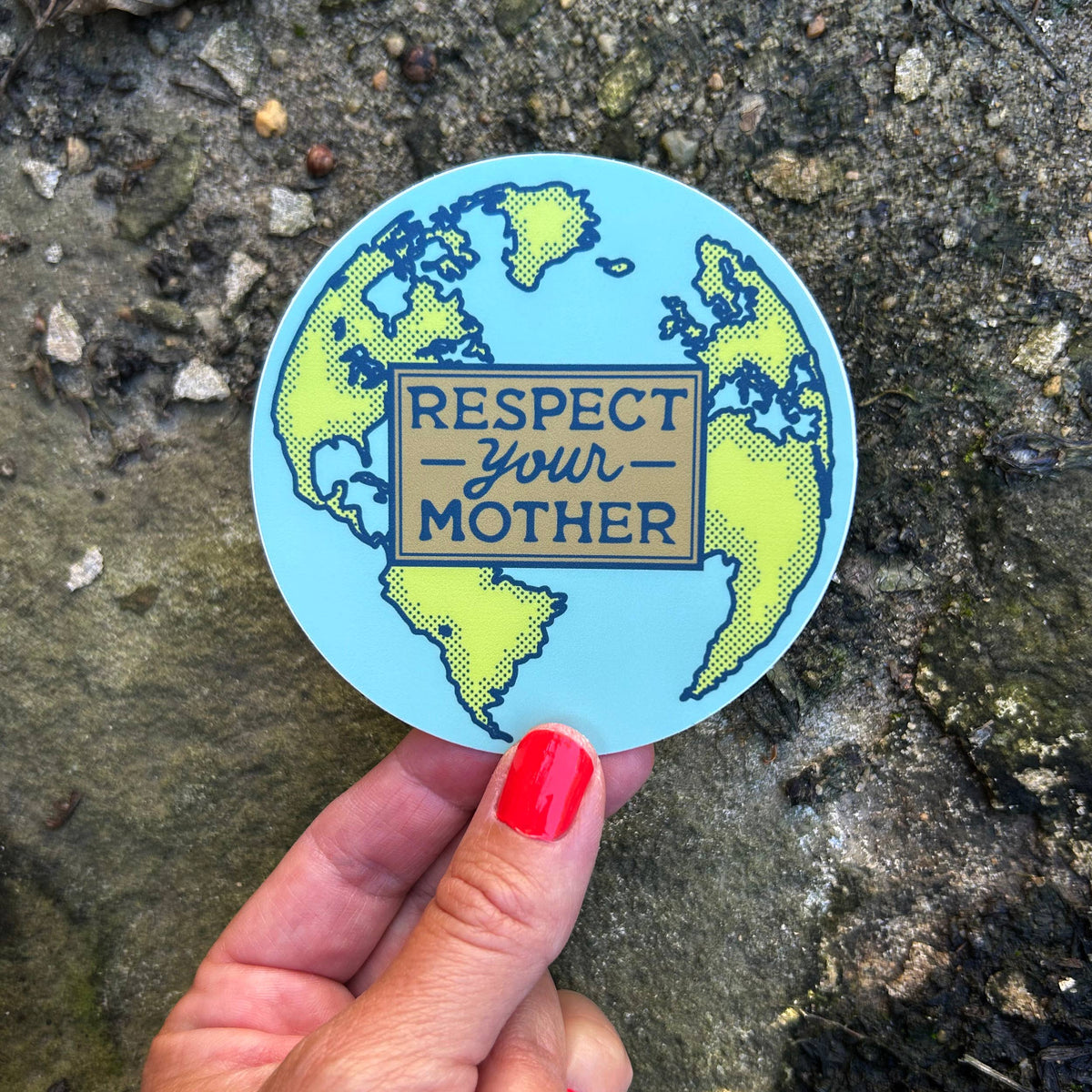 Respect Your Mother Matte Bumper Sticker 3.5” | Earth Day | Environmentalism | Vinyl Decal