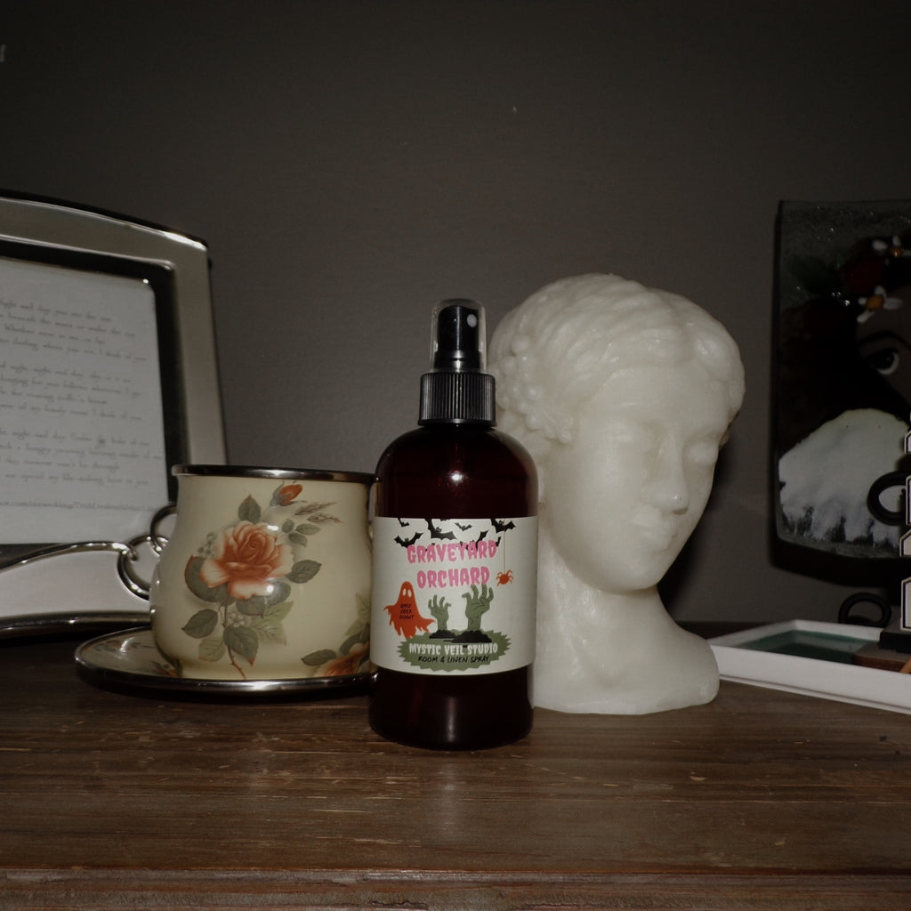 Graveyard Orchard | Apple Cider & Fall Leaves Room + Linen Spray | Halloween Fragrance | Fall Collection