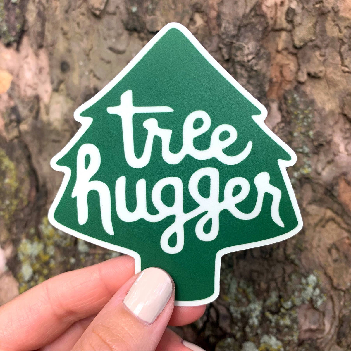 Tree Hugger Matte Bumper Sticker 3.5” | Earth Day | Environmentalism Vinyl Decal