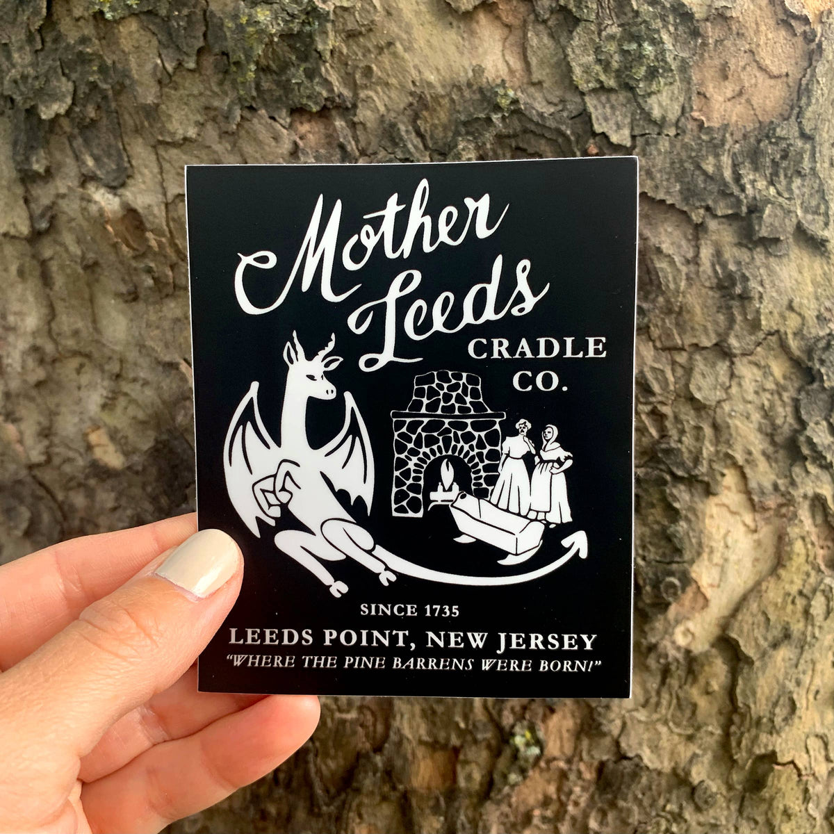 Jersey Devil Story Matte Bumper Sticker 4” | Vinyl Decal | Mother Leeds | Pine Barrens