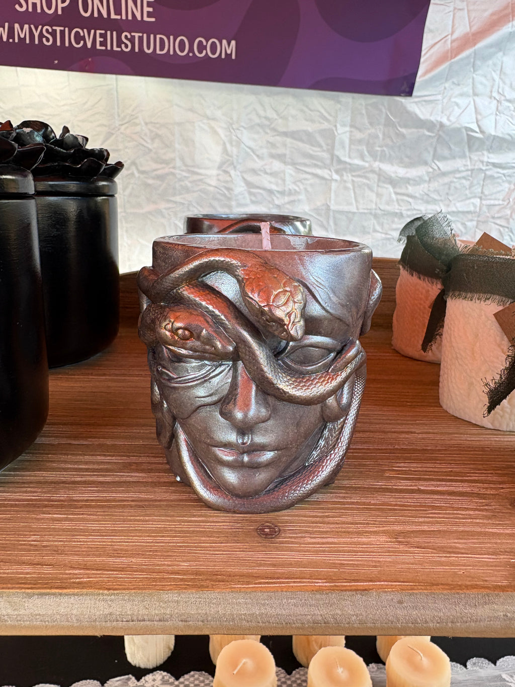 MEDUSA | Scented Soy Candle | Reusable Concrete Jar | Eco-Friendly | Refillable