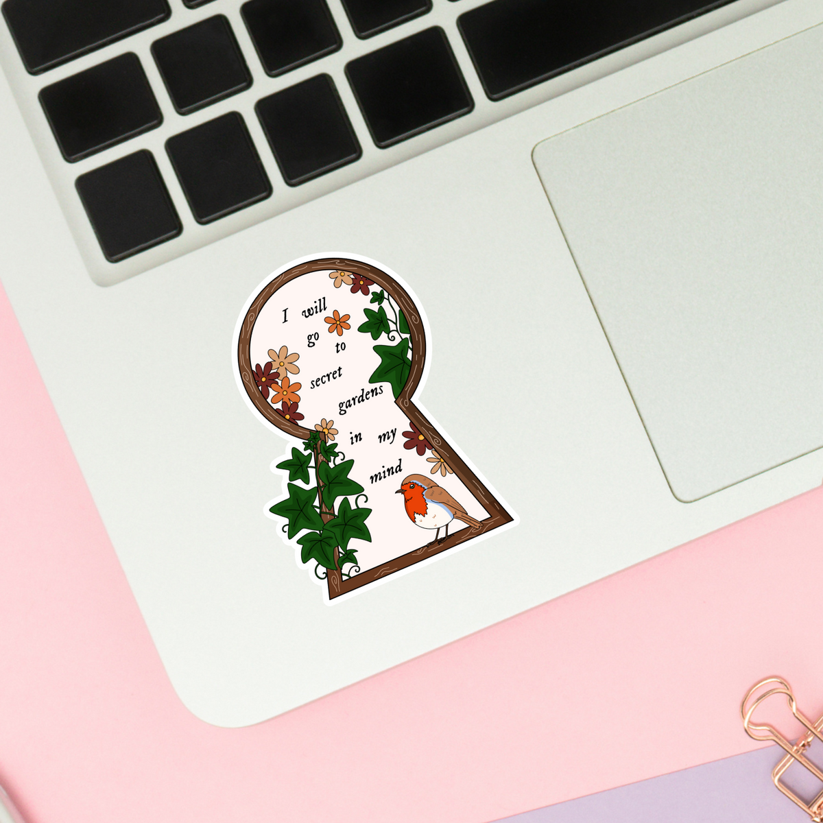 Secret Gardens Matte Sticker 2” | Magical Bookish Gift | Book Lover
