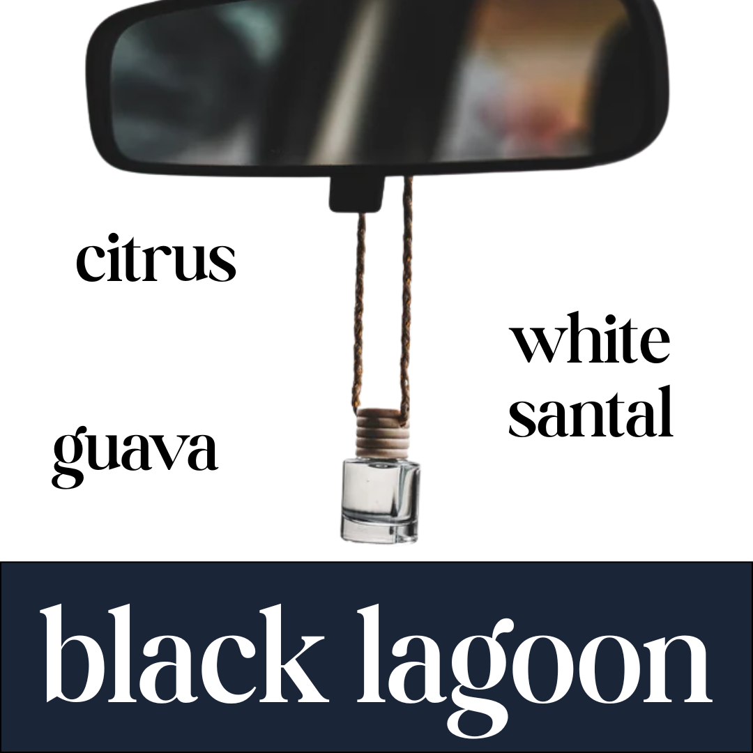 black lagoon car diffuser | citrus + white santal