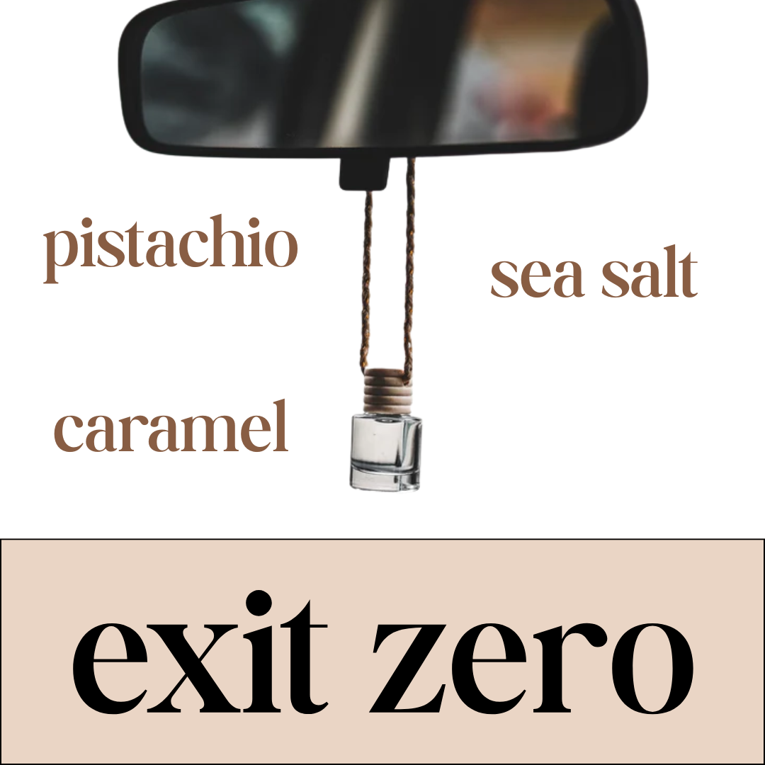 exit zero car diffuser | pistachio + sea salt