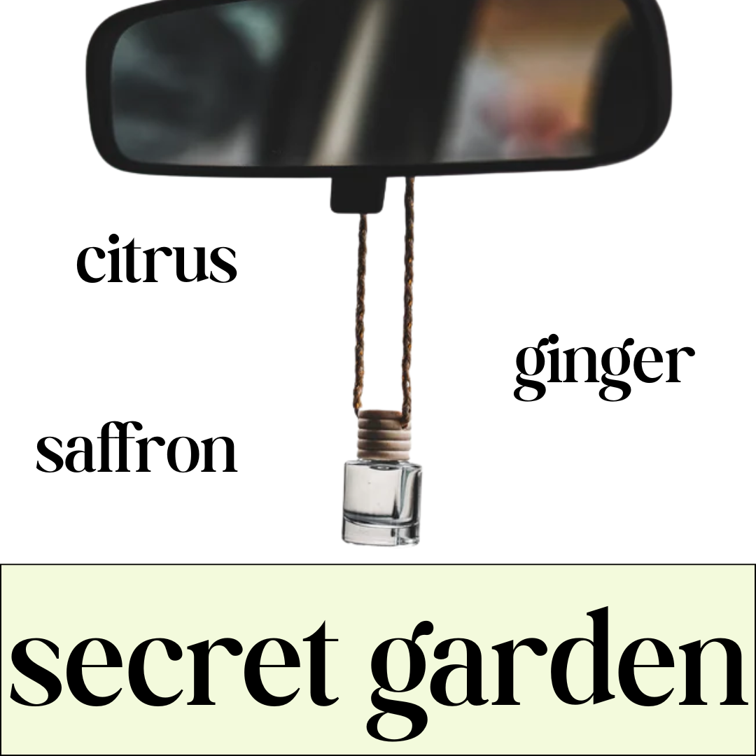 secret garden car diffuser | citrus + ginger